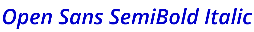 Open Sans SemiBold Italic fonte